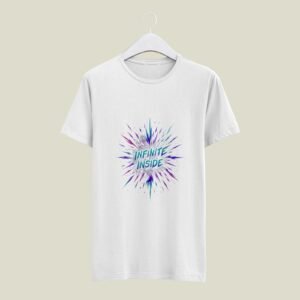 Infinite Inside Motivational Tee – Men’s White 180 GSM Premium Cotton